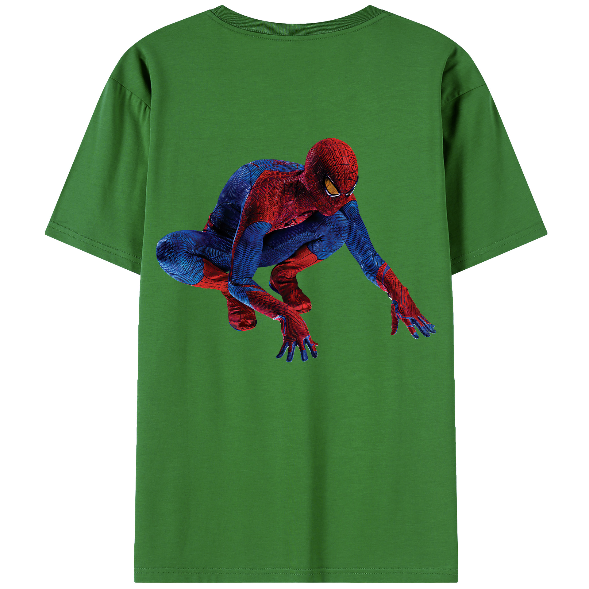 （画像用） Spider Man スパイダーマン レディース半袖Tシャツ(バックプリント)
